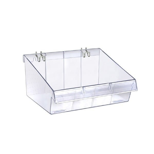 11.5"W x 10"D x 5.75"H Divider Bin, PK4